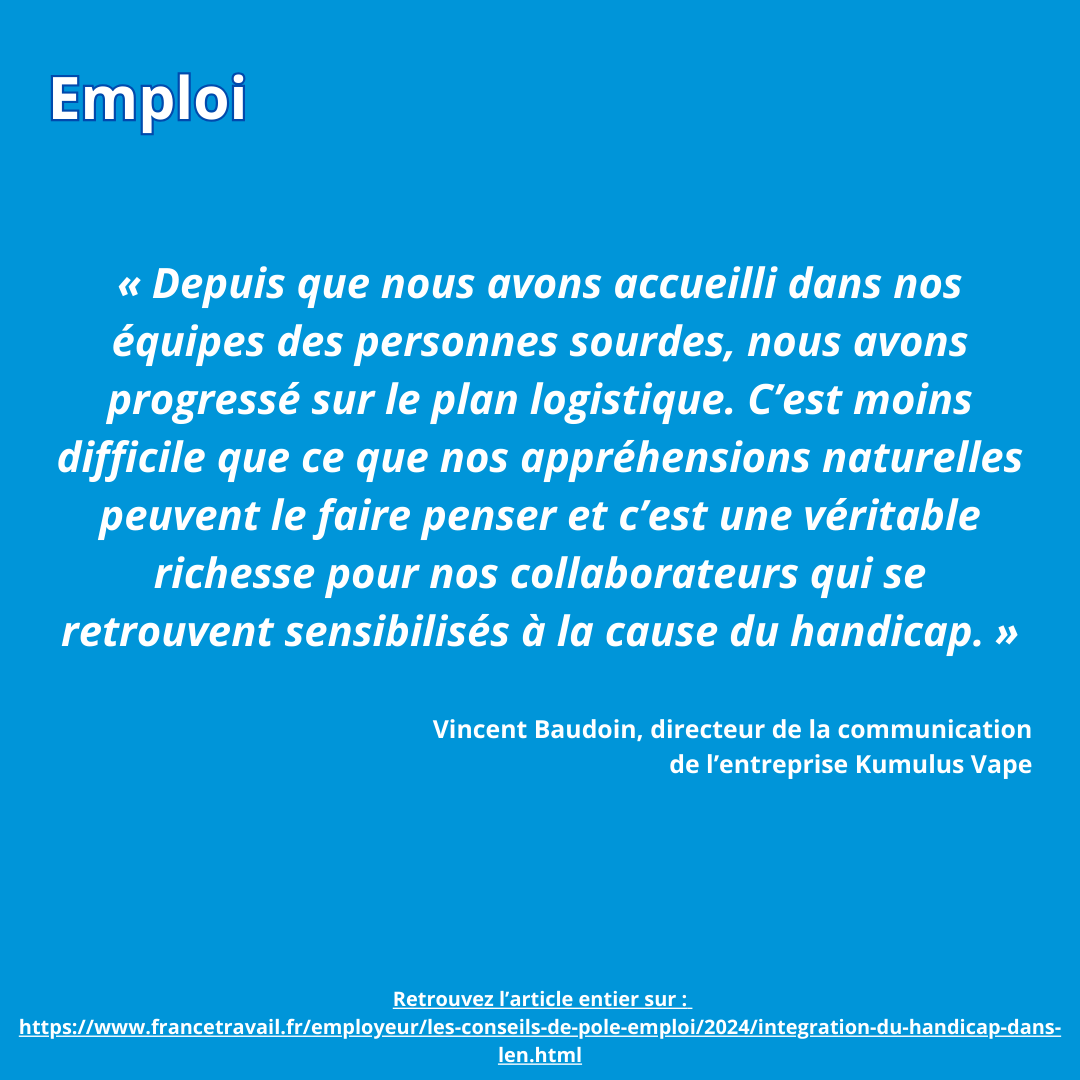 Interview France Travail - intgrer une personne sourde en entreprise - Infosens Interview France Travail - intgrer une personne sourde en entreprise - Infosens